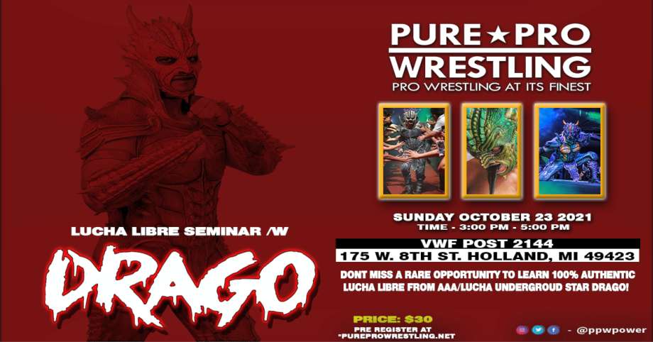 Seminar With A Star – Lucha Libre with Drago – October 23, 2021
