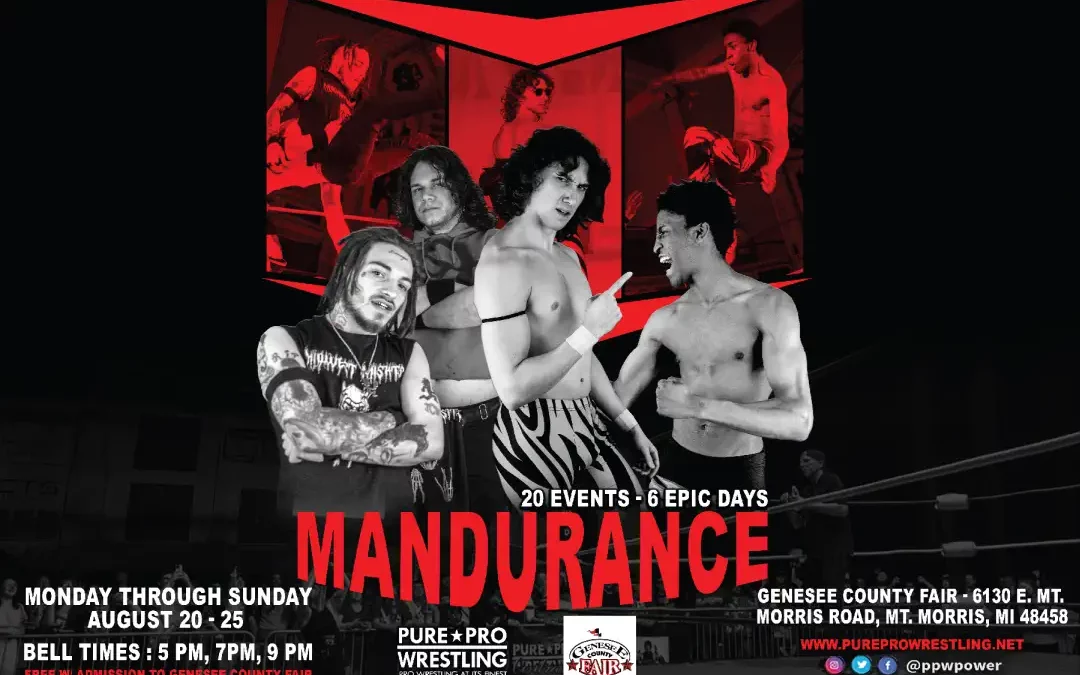 Pure Pro Wrestling at the Genesee County Fair: August 20 – August 25