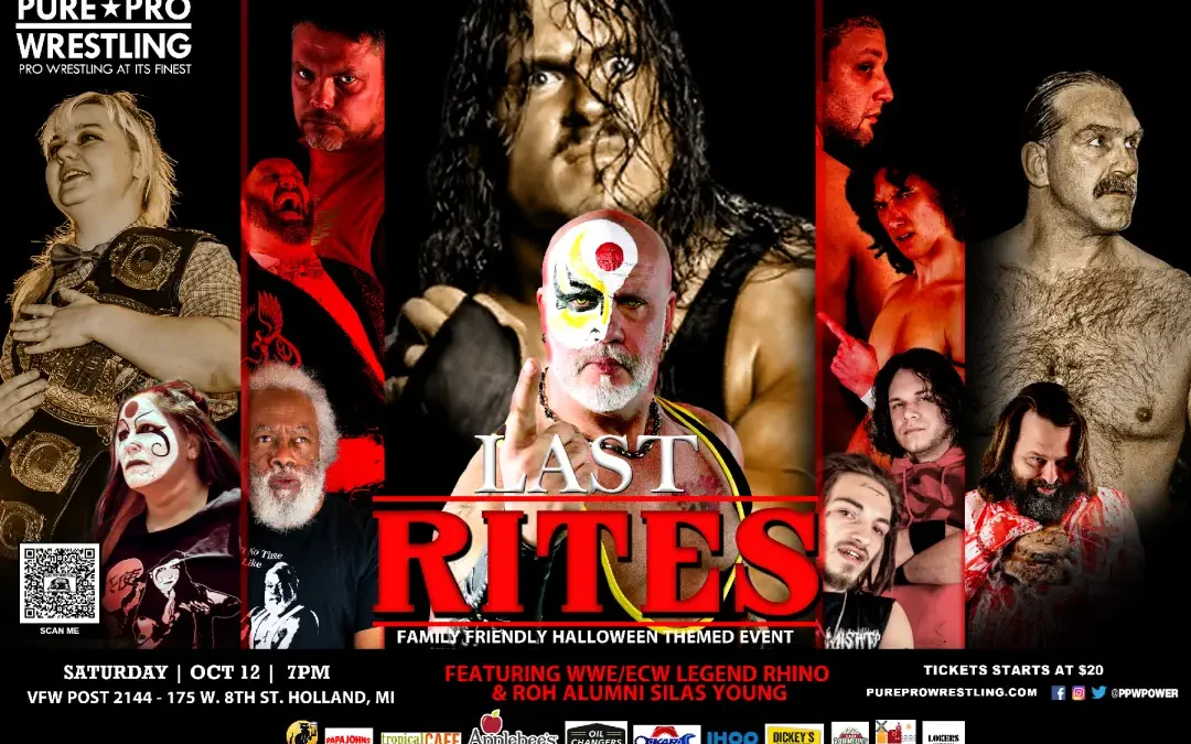 Pure Pro Wrestling Returns to Holland, MI for “Last Rites” on October 12, 2024!